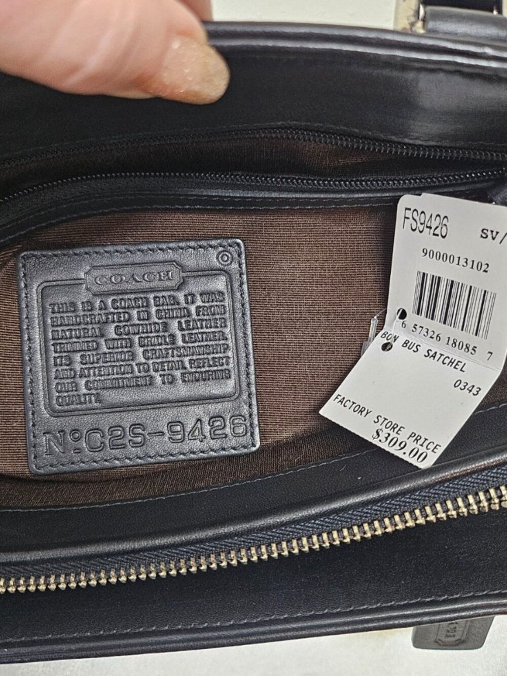 Attn Collectors: Vintage Coach Bon Bus Satchel 9426 – New w/ Tag – USA /2002 - Picture 5 of 16